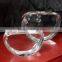 3D laser carving Crystal Apple for wedding gifts and home decorations