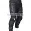 Black Motorcycle Pant/ Motorbike Leather PANT / Trousers + CE Armour to knee & hips