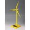 Die Cast Yellow Home Decorations Solar Windmill Model