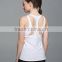 3 colors backless tight fit shirt women gym wear yoga stretch ribbed tank top custom