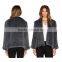 SJ422-01 Australia Designed Women's Rabbit Knitted Fashion Fur Coat
