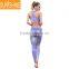 Hot Selling Yoga Wear Polyester Yoga Leggings And Bra One Set for Women