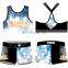Practice crop top custom design fashion bra cheerleading uniform