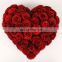Wedding Decorative Heart-shaped Flowers Rex Rabbit Fur Christmas Cushion Cover