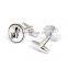 Popular Silver Automatic Car Gears Men Cufflinks