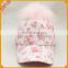 Clean pink baseball hat with genuine raccoon fur ball spring saika hat