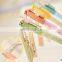 new small pure fresh animal gel pen 0.38 mm black ink Lovely small wooden ruler pen