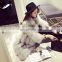 European Style Top Selling Real Fox Fur Products Cheap Women Knee Length Winter Coat