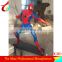 Hot sale life size glass fiber spiderman sculpture for theme park