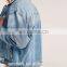 custom hooded inner denim jacket wasit coat hoodies jacket mens wholesale