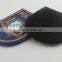 3D soft pvc plain military patch with hook backed for cloth