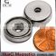 16 LB Holding Power Neodymium Cup Magnet 0.63" Magnetic Round Base