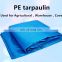 packed bales blue pe waterproof tarpaulin sliver green/orange heavy duty pe tarpaulin/tarp with reinforced plastic corner