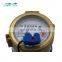 brass body Pulse multi jet Water flow meter pulse sensor