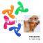 Round dog bite toys TPR soft chew dental toys for dog