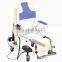 Electric lifting toilet chair for elderlywith wheels