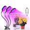 LED Grow Light with Auto On/Off Timer Adjustable Gooseneck Desk Clip On,3 Switch Modes 5 Brightness Settings