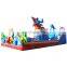 Children Funny Shark Castle Slide Park Inflatable Bouncy Trampoline Fun City Playground, Inflatable Amusement Park Slider