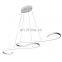 Modern LED Pendant Light Fixture S Shape Ceiling Chandelier LED Hanging Light for Living Room Dining Room Bedroom,Nature White