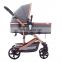 wholesale cheap fashion luxury lightweight foldable designed baby pram stroller set  for sale
