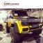 G CLASS W463 G500 4*4 square B style carbon finber front lip with led lights for G class w463 G500 4*4 carbon bumper spoiler