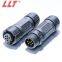 wire waterproof connector 6pin  solder seal wire electrical aviation M12  connector for electric bike
