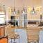 Nordic Chandelier pendant lighting Restaurant Bar Glass Wood Grain Single Head lights hanging lamps