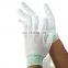 HY Hot Sell 13 Gauge Anti-Static Glove With PU Finger Tip ESD Carbon Fiber Gloves From China