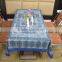 Indian Cotton Table Cloth Hand Block Blue Multicolor Printed Dinning Table Cloth Vintage Wall Hanging Throw Bed Sheet Cover TC36