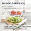 Multi-Use Roll Up Dish Drying Rack Over Sink Drain Rack Drainer Dryer Tray Kitchen Accessories Storage Sink Organizer