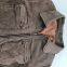 Men's washed distressed retro vintage sheepskin leather suede JACKET
