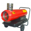 Indirect diesel space heater hanging version