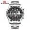 VA VA VOOM 238 Custom Design Quartz Movement Wrist Watch Stainless Steel Hollow Out Day/Date Men Wristwatches Business Watch