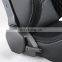 New Style Black PVC Leather Gray Stitch Racing Boat Seats Bracket With Double Rails Race Car Seats JBR1082