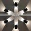HUAYI High Performance Ip65 Waterproof Aluminum 2*3 W Outdoor Garden Landscape Black White Led Wall Lamp