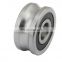 Factory supply Anti-corrosion LFR50/4  chrome steel and stainless steel U groove sliding gate bearing