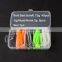 JOHNCOO Soft Plastic Worm +Jig Head Hook Fishing Lure Bait Set Fishing Hook Set