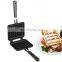 Breakfast square Die casting aluminum egg Waffles frying pan
