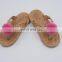 Hot Sale Summer Mommy daughter shoe set straw slippers water hyacinth sandals Vietnam Manufacturer