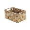 Hot Sale metal wicker basket water hyacinth Storage Basket Set Of 2 wholesale High Quality vietnam cheap