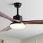 52 inch ceiling fan light Solid wood fan light LED non flashing ceiling restaurant light（Wechat:13510231336）