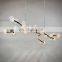 Postmodern Branches Dining Room Project Indoor Hotel Lobby Villa Lamp Designer Creative Glass Chandelier Light For Restaurant