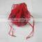 Double Tinsels Design and Hot Red Organza Gift Bags /Pouch for Christmas's/Wedding's/Everyday's Present' Decoration