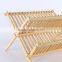 Eco-friendly Bamboo Folding Dish drying Rack for kitchen