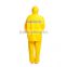 YANLI 100%waterproof,high quality yellow pvc vinyl raincoat