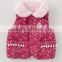 Japanese wholesale products high quality flower baby cute vest for winter toddler children clothing kids wear infant clothes