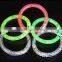 Awesome Party Glowing Bracelet changing card packing LED bracelet Light up Bracelets Armband luminous sexy Wrist Ring christmas