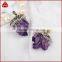 Pave beads wholesale gemstone pendant, aura quartz pendant, fashion raw stone gold dipped amethyst pendants