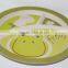 cool frog style printed decal safety natural bamboo fibre kids dinner set