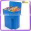 hot sale promotion advertising cardboard dump bin display stand for rubber fish Toys for baby